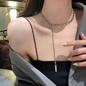 Choker Europäische und amerikanische einfache Metallhalskette INS Tide Cold Wind Collar Chain Sexy Fashion spielt die Rolle des Artikels