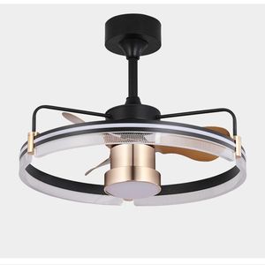 24 cali 60 cm Smart Celing wentylatory Lekkie z zdalnym sterowaniem Niski profil sypialni Lampa wentylatora Sufit Dimmable Light do salonu do studiów