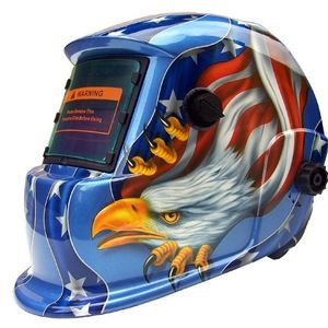 Maschera per saldatura ad alte prestazioni Maschera per casco per saldatura ad oscuramento automatico solare Cap Arc Tig Mig Grinding Eagle Welding Forniture per saldatura