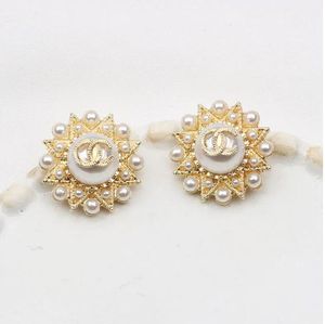 Luxurys Designer Brand Stud Earring Double Letters Girls Love Earrings mode smycken kvinna örhänge presenttillbehör