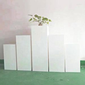 Party Decoration White Square Stand Flower Wedding Pillar Column For Event Pedestal Cylinder Yudao794