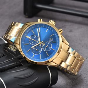 2023 Boss Watch Swiss Mens Watches All Dial Work Chronograph Quartz Movement Watches For Men rostfritt stål Remsdesigner Vattentäta klockor