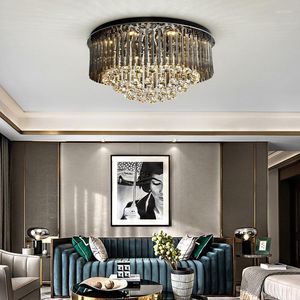 Ceiling Lights Black Home Decor Chandelier Modern Crystal Lamp For Bedroom Luxury Living Room Chandeliers Lighting Fixtures