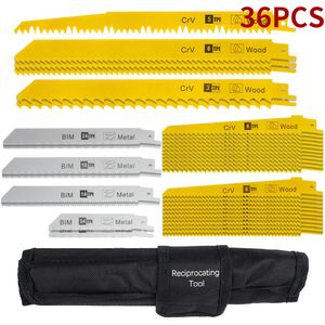 Części 36PCS Wzajemne piły SAW SABER SAW Handaw Multi Saw Blade do wycinania drewnianej metalowej rurki PVC Akcesoria