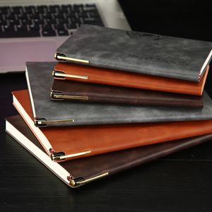 Not Defteri A5 A6 Defter Hattı Günlüğü İş Ofisi Yumuşak Taraf PU Retro Gezginler Dergisi Kalem Pozisyonu ile Not Defteri Taşıma El Kitabı 230515