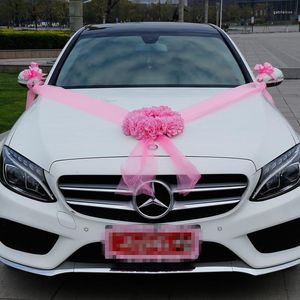 Decorative Flowers Wedding Decoration Artificial Car Garland Sets Pompoms Silk Flower Wreath DIY Table Centerpieces Arrangement