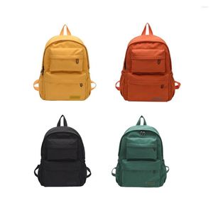 Storage Bags Korean Large-capacity Outdoor Backpack Boys Girls Solid Color School Bag Female Wear Oxford Cloth Student