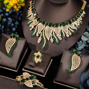 Necklace Earrings Set Kellybola Jewelry High-Quality Exclusive Fashion Luxury Zircon 4PCS Women's Goldfish Banquet Accessories 2023
