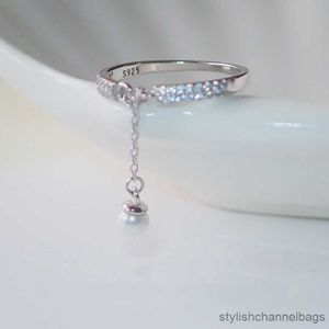 Bandringar nya mikrozirkonringar simulerade pärltassar justerbara ringar för kvinnors gåva smycken