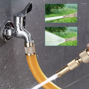 Vattenutrustning Direktinjektion Högtryck Water Gun Spray Pipe Copper Joint Faucet Conversion Head Flower Car Wash