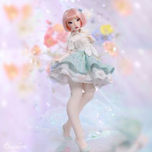 인형 bjd 14 kaluu with yvlu 대형 가슴 높이 발 뒤꿈치와 평평한 발 바디 캔디 컬러 달콤한 여자 수지 장난감 선물 볼 조인트 230512