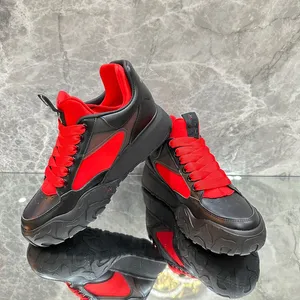 Tasarımcı Erkekler Sneaker Virgil Trainer Sıradan Ayakkabı Düşük Buzağı Deri Beyaz Yeşil Kırmızı Mavi 0511