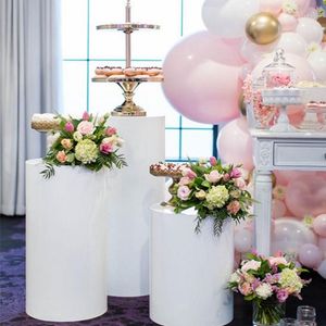 Party Decoration 3pcs/Set) Wedding Stand Up Mental Top Gold Metal Flower Display sockel Yudao317