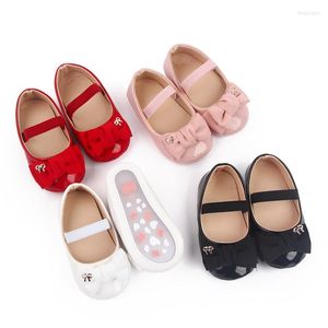 First Walkers Baby Girls Shoes Solid Color Bow Knot Soft Bottom Non-slip Fashion Outdoor Borns Spring Autumn Princess