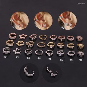 Stud Earrings 1Piece Fashion Piercing Hoop For Women 2023 Trendy Jewelry Star Small Christmas Gift