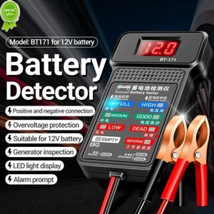 12V LCD Digital Automotive Battery Tester - Car Battery Analyzer with Charging and Cranking System Diagnostics