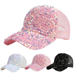 Ball Caps Women Cap Men Sun Regulowane cekiny Baseball Oddychany Hip Hat Hat Hop Hop dostosuj wstrząsy