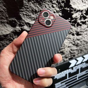 Carbon fiber texture Matte phone case iPhone 13 11 12 Pro Max Anti-fall and Shockproof phone case Hard PC cover