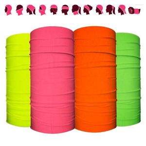 Scarves Dyeing Neon Color Bandanas Summer Headwear Buffs Women Balaclava Neck Gaiter Cycling Riding Scarf Headwrap Tube Face Cover Mask