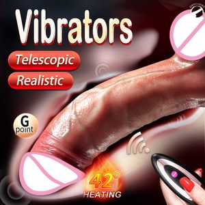 Thrusting Vibrators Women 4 in 1 Realistic Penis Vibrating Dildo with Remote Control Toys for Womans Sex Machine