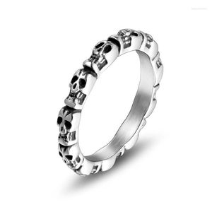 Cluster Rings S7 E-Commerce Elements Titanium Skull Series Thin Ring Ending For Men and Women Couples SA737