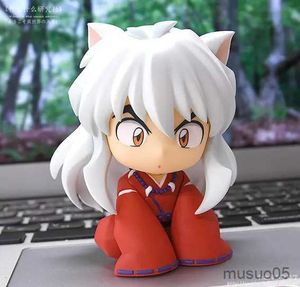 Aktionsspielfiguren Anime Inu Yasha Figur 1300# Nudelstopper Figur Sengoku Otogi Inu Yasha PVC Actionfigur Sammeln Modell Puppenspielzeug 10 cm