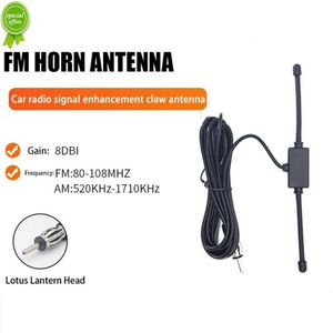 New Universal Car Parabrezza Am Fm Radio Antenna Amplificatore di segnale Booster Hidden Radio Active Truck Antenna Antena 12v Stereo B0h2