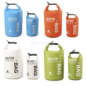 Accessori da spiaggia 2L 5L 10L Borsa da nuoto impermeabile Dry Sack Colori mimetici Pesca Canottaggio Kayak Stoccaggio Alla deriva Rafting 230515