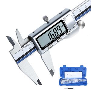 Vernier Calipers Stainless Steel Digital All Metal Vernier Caliper High Quality Electronic Caliber Pachometer Measuring Barbell Calibrator Gauge 230516