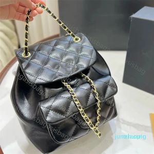 2023-Designer Mini Backpack Purse bag Luxury Backpacks Shoulder Cross body Woman Purses Card Holder quilted leather duma mini Handbags chain wallet