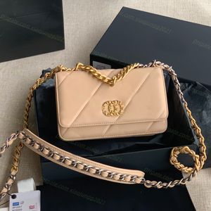 Top Designer Evening Bag Chain Strap Shoulder Bags High Quality Chain wallet true Leather Luxury Plain Cosmetic Bags With original box