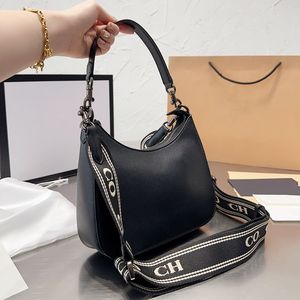 Luxury Handbag Designer Bag Women Tote Shoulder Crossbody Bags Hobo Purse Classic Plain Tote Bag Leather Messenger Handbags Black Wide shoulder strap Duffle