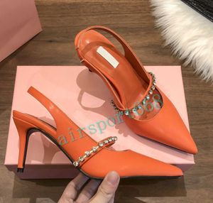 New 2023 Fashion brand dress shoes Heel Crystal-Studded Pumps designer heels sandals white black women party Sneakers heels