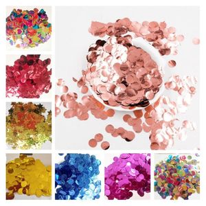 Party Decoration 300g/500g/1kg 1.5CM Rose Gold Foil Confetti Balloons Baby Wedding Birthday Round Star Heart Shape Decor Gift