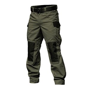 Calça masculina masculino calça de carga tática militar Exército Green Combat Troushers Multi Pockets Grey Uniforme Paintball Airsoft Autumn Work Clothing 230516