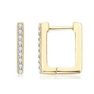 Diamond Passed Test 925 Sterling Silver Moissanite Earrings Hoops Jewelry for Girls Women Nice Gift Studs