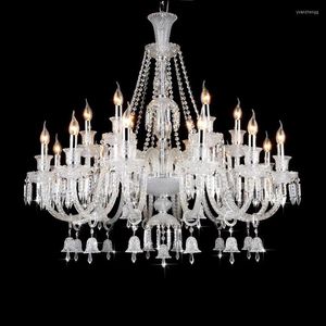 Chandeliers Home Lighting Luxury Modern Crystal Chandelier Glass Arms LED Candle Contemporary Light Classic