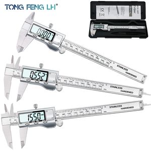 Vernier Calipers TON09 6-Inch 150mm Stainless Steel Electronic Digital Vernier Caliper Metal Micrometer Measuring 230516