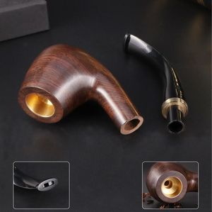 Smoking Pipes A three purpose solid wood waxed old-fashioned pipe