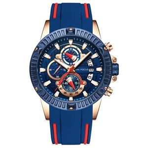 MINI FOCUS Mens Watches Top Brand Luxury Fashion Sport Watch Men Waterproof Quartz Relogio Masculino Silicone Strap Reloj Hombre M206e