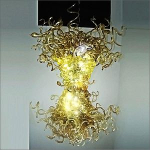Chandeliers Modern Blown Customized Color Glass Chandelier Large Light