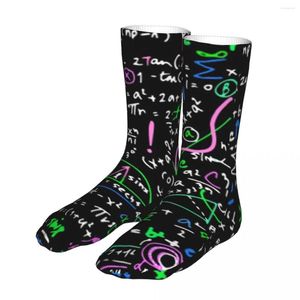 Herrensocken, modisch, für Herren und Damen, Hip Hop, Mathe-Geheimnis, Gleichungen, Grafik, Frühling, Sommer, Herbst, Winter