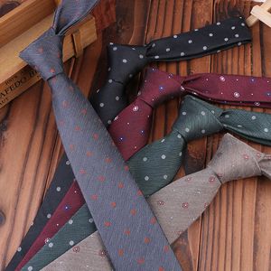 Fashion 7 cm Tieta di seta da uomo in poliestere in poliestere cravatta intrecciata per uomini per uomini Accessori per il collo formale a collo