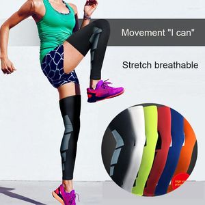 Ginocchiere Compression Leg Sleeve Calf Stretch Brace Protezione elastica Sicurezza sportiva Pallacanestro Running Legging Pad Allenamento