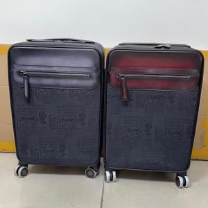 Resväskor seetoo 20 tum nylon resväska dragstång fodral på boarding resväska reversibel färg 55 35 22 cm