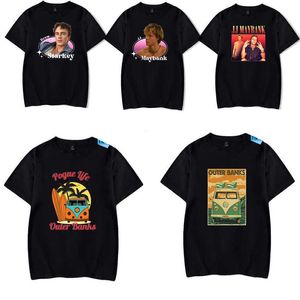 Mens camisetas Outer Banks Pogue Life Camiseta Homens Mulheres JJ Maybank Drew Starkey John B Vintage Algodão Manga Curta Hip Hop Camiseta Homme Luly