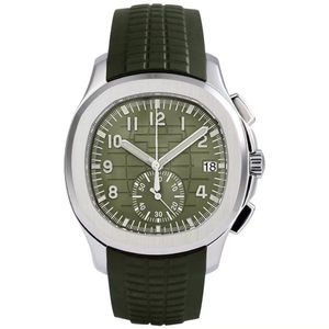 Luxury watch for Men Automatic-mechanical 40mm Luminous Dial Rubber strap waterproof Automatic Green Dial Men's Watches