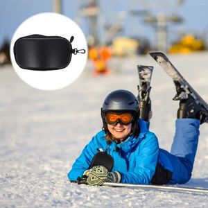 Подарочная упаковка 1pc Goggle Case Hard Travel Goggles коробки в твердом переплете Стала безопасные очки лыж с хранением