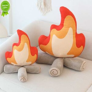 Nuovo cuscino fiamma cuscino falò peluche cartone animato simpatico cuscino bambola peluche fiamma bambini