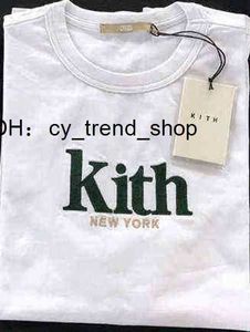 Kith Tshirt Nakış T-shirt Boy Erkek Kadın New York Gömlek Yüksek Kaliteli Yaz Tees Tops G1217 B5q0 Q2th 11